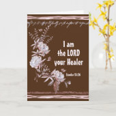 Exodus 15:26 Ich bin der Lord Your Healer Bible Ve Karte (Gelbe Blume)