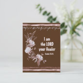Exodus 15:26 Ich bin der Lord Your Healer Bible Ve Postkarte (Stehend Vorderseite)