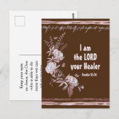 Exodus 15:26 Ich bin der Lord Your Healer Bible Ve Postkarte (Vorne/Hinten)