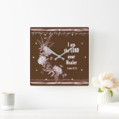 Exodus 15:26 Ich bin der Lord Your Healer Bible Ve Quadratische Wanduhr (Zuhause)