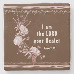 Exodus 15:26 Ich bin der Lord Your Healer Bible Ve Steinuntersetzer