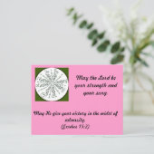 Exodus-15:2 Mandala Postkarte (Stehend Vorderseite)