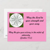 Exodus-15:2 Mandala Postkarte (Vorne/Hinten)