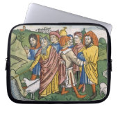 Exodus 17 1-7 Moses macht den Wasserstrom von Laptopschutzhülle (Vorderseite)