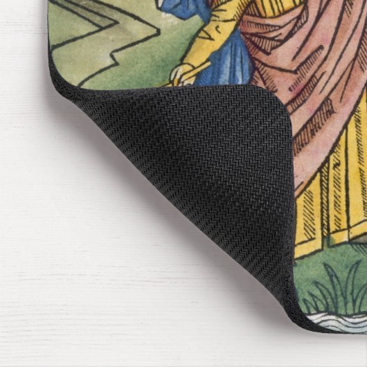 Exodus 17 1-7 Moses macht den Wasserstrom von Mousepad (Ecke)