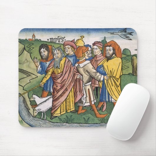 Exodus 17 1-7 Moses macht den Wasserstrom von Mousepad (Mit Mouse)