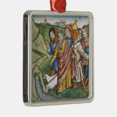 Exodus 17 1-7 Moses macht den Wasserstrom von Silbernes Ornament (Rechts)