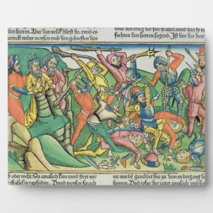 Exodus 17 8-15 Aaron and Hur support Moses' hands Fotoplatte