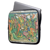 Exodus 17 8-15 Aaron und Hur stützen Moseses Hände Laptopschutzhülle (Vorderseite Links)