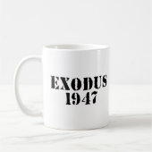 Exodus 1947 kaffeetasse (Links)