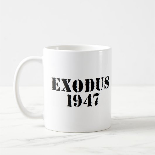 Exodus 1947 kaffeetasse (Links)