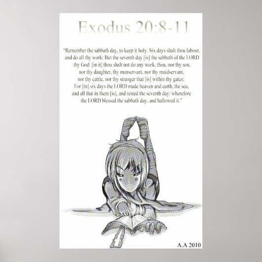 Exodus 20: 8-11 poster (Vorne)