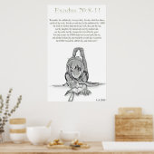 Exodus 20: 8-11 poster (Küche)