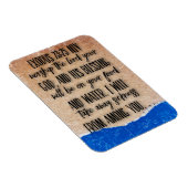 Exodus 23:25 Bibelvers Magnet (Rechte Seite)