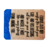 Exodus 23:25 Bibelvers Magnet (Horizontal)