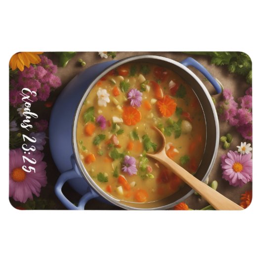 Exodus 23:25- Magnet (Horizontal)