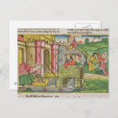 Exodus 2 1-6 Mose, die über den Nil geflogen werde Postkarte (Vorne/Hinten)