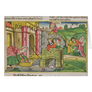 Exodus 2 1-6 Moses, der hinunter den Nil