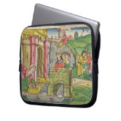 Exodus 2 1-6 Moses, der hinunter den Nil Laptopschutzhülle (Vorderseite Links)