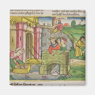 Exodus 2 1-6 Moses, der hinunter den Nil Magnet