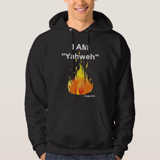 Exodus 314 I AM Who I Am, Yahweh The Burning Bush Hoodie (Vorderseite)