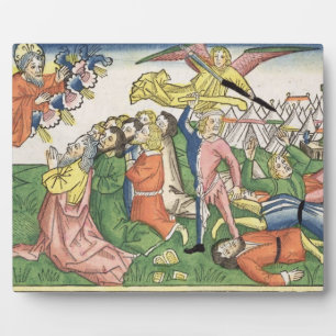 Exodus 32 15-23 Moses breaking the stone tablets, Fotoplatte