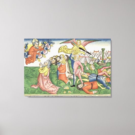 Exodus 32 15-23 Moses bricht die Steintabletten, Leinwanddruck (Vorderseite)