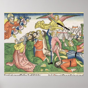 Exodus 32 15-23 Moses bricht die Steintabletten, Poster