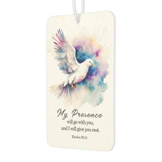 Exodus 33:14 Meine Gegenwart geht mit deiner Bibel Autolufterfrischer (Links)