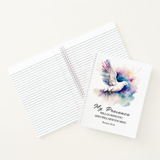 Exodus 33:14 Meine Gegenwart geht mit deiner Bibel Notizblock (Innenseite)