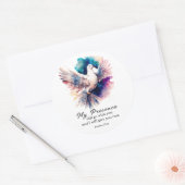 Exodus 33:14 Meine Gegenwart geht mit deiner Bibel Runder Aufkleber (Umschlag)