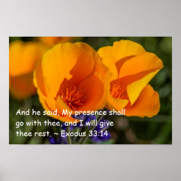 Exodus 33:14 poster