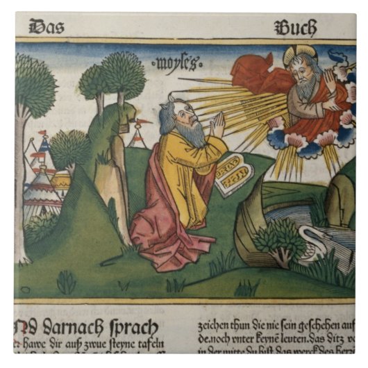 Exodus 34 1-10 Moses empfängt die zweiten Fliese (Vorderseite)