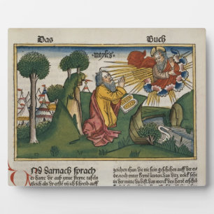 Exodus 34 1-10 Moses erhält die zweite Tablette w Fotoplatte