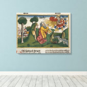 Exodus 34 1-10 Moses erhält die zweite Tablette w Leinwanddruck (Insitu (Holzboden))