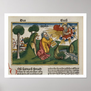 Exodus 34 1-10 Moses erhält die zweite Tablette w Poster