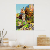 Exodus 3 Gott spricht von einem brennenden Bush-Po Poster (Küche)