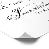 Exodus 3 Vers 14 Ich bin derjenige, der ich bin Poster (Ecke)