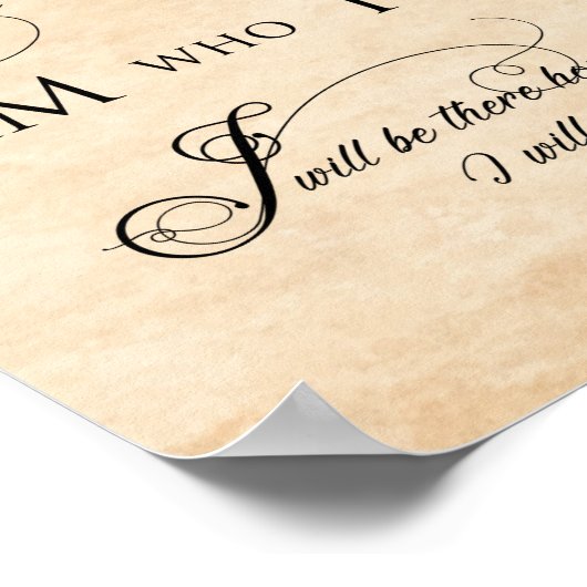 Exodus 3 Vers 14 Ich bin derjenige, der ich Pergam Poster (Ecke)