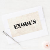 Exodus 4 rechteckiger aufkleber (Umschlag)