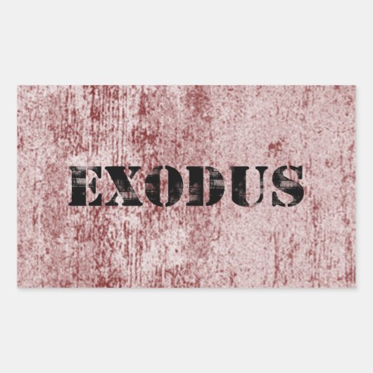 Exodus 6 rechteckiger aufkleber (Vorderseite)