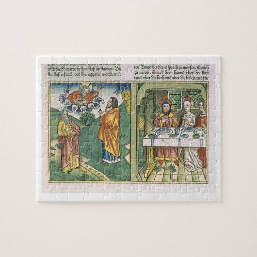 Exodus 8 1-15 die sieben Pest von Ägypten: Moses Puzzle (Horizontal)