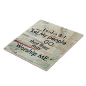 Exodus 8:1 Ließ meine Leute gehen, Bibel Verse Fliese (Seite)