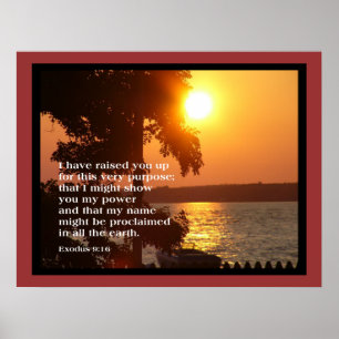 Exodus-9:16 GROSSES PLAKAT