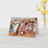 Exodus aus Ägypten. Fine Art Passover Grußkarte Karte (Gelbe Blume)