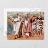 Exodus aus Ägypten. Fine Art Passover Postkarte (Vorne/Hinten)