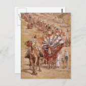 Exodus aus Ägypten. Passover Fine Art Postkarte (Vorne/Hinten)