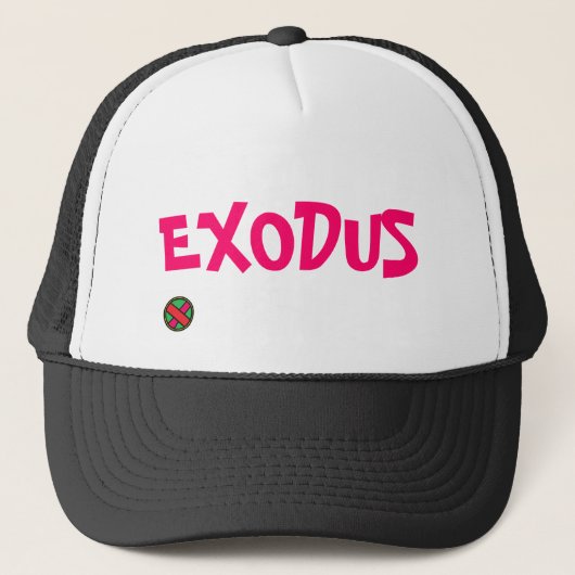 Exoduslogo, EXODUS Truckerkappe (Vorderseite)