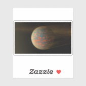 Exoplanet 55 Cancri E und seine geschmolzene Oberf Aufkleber (Blatt)