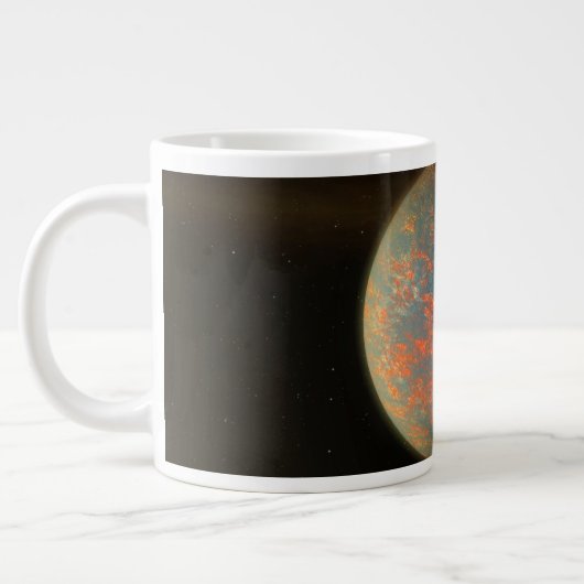 Exoplanet 55 Cancri E und seine geschmolzene Oberf Jumbo-Tasse (Links)